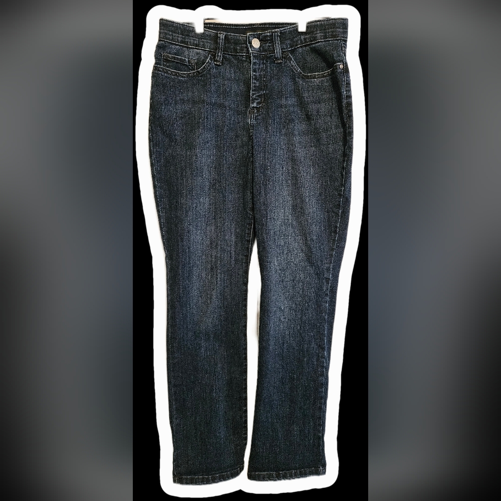 Classic Lee Blue Denim Jeans Size 10 Medium Mid Rise Straight Leg Flex Motion